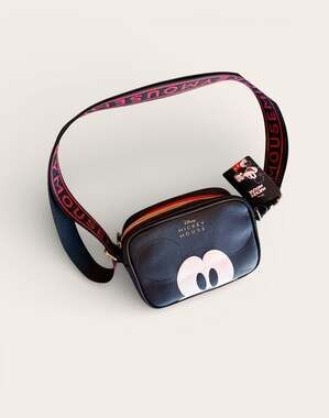 Disney Mickey Mouse Crossbody Camera Bag with Jacquard Strap